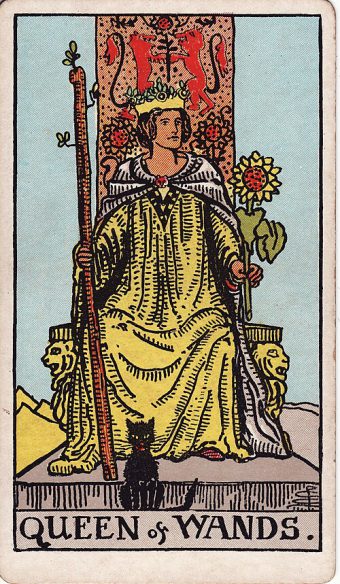 Asaların Kraliçesi tarot kartı