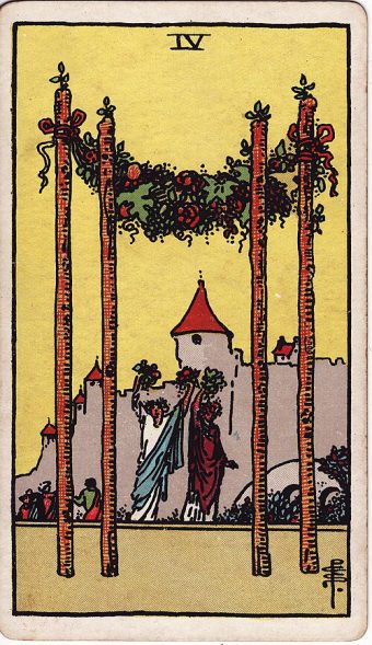 Asaların Dörtlüsü tarot kartı