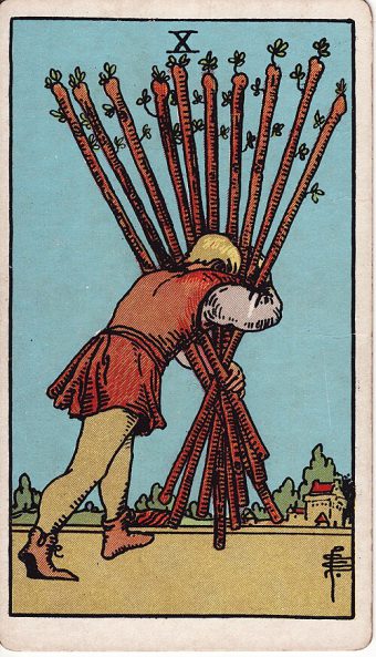 Asaların Onlusu tarot kartı