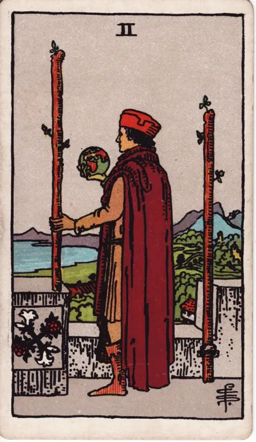 Asaların İkilisi tarot kartı
