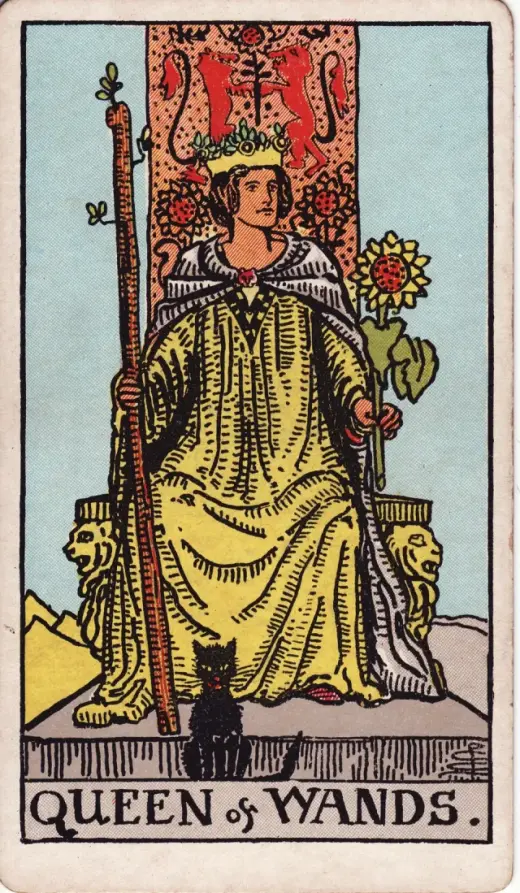 Asaların Kraliçesi tarot kartı