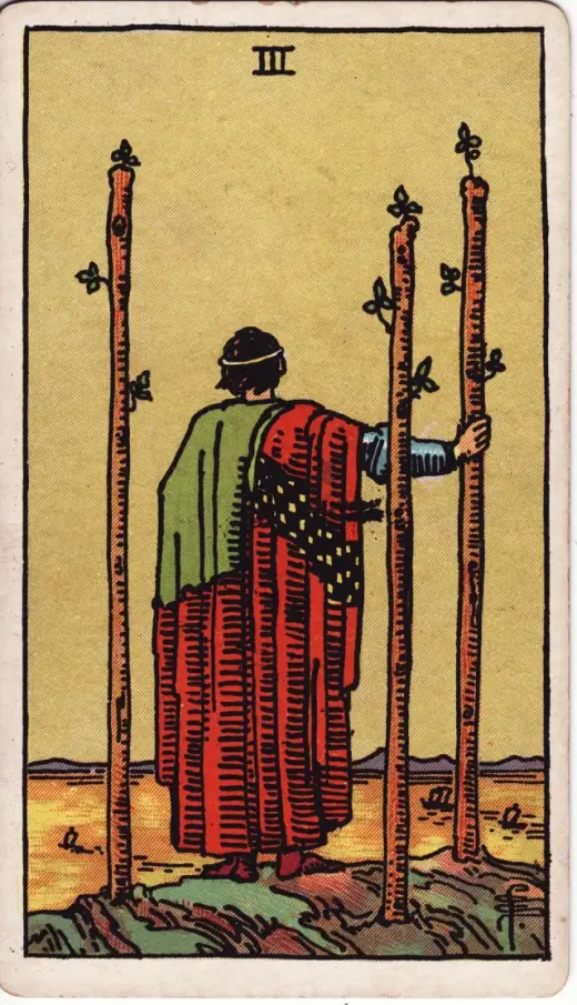 Asaların Üçlüsü tarot kartı
