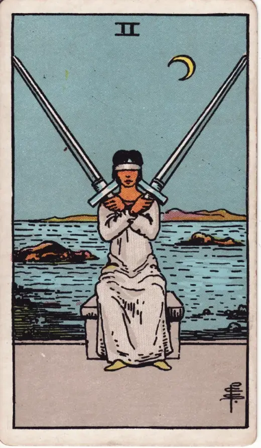 Kılıçların İkilisi tarot kartı