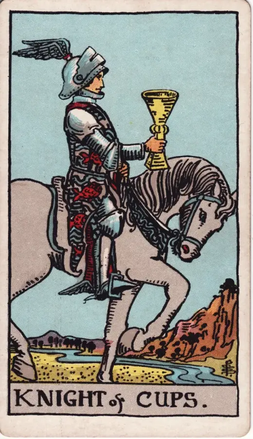 Kupaların Şövalyesi tarot kartı