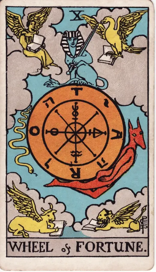 Kader Çarkı tarot kartı