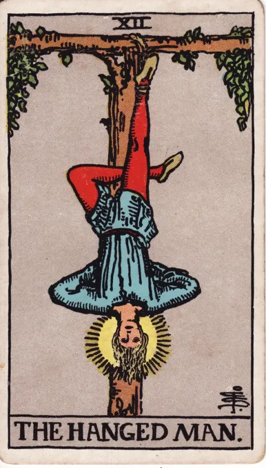 Asılan Adam tarot kartı
