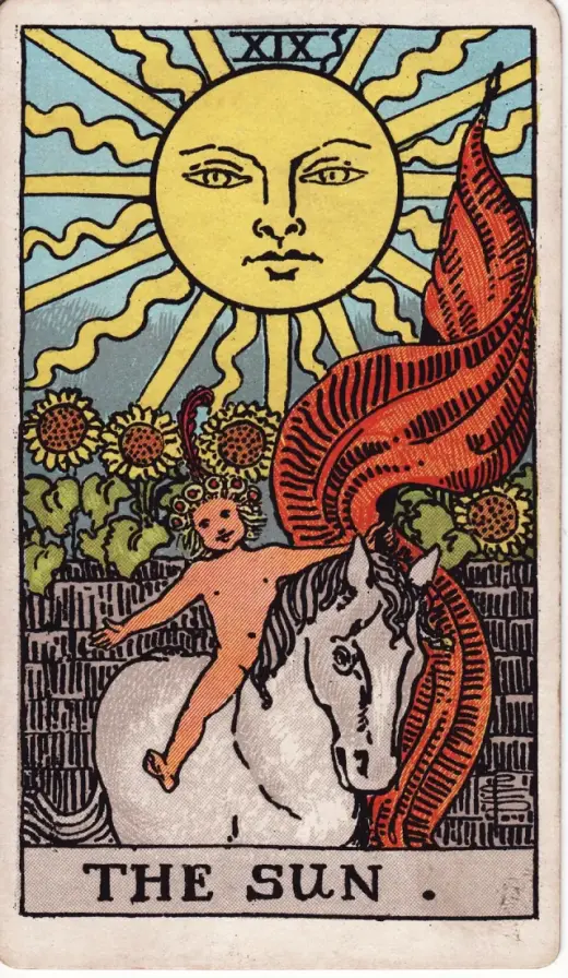 Güneş tarot kartı