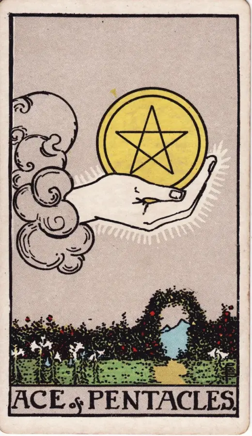 Tılsımların Ası tarot kartı