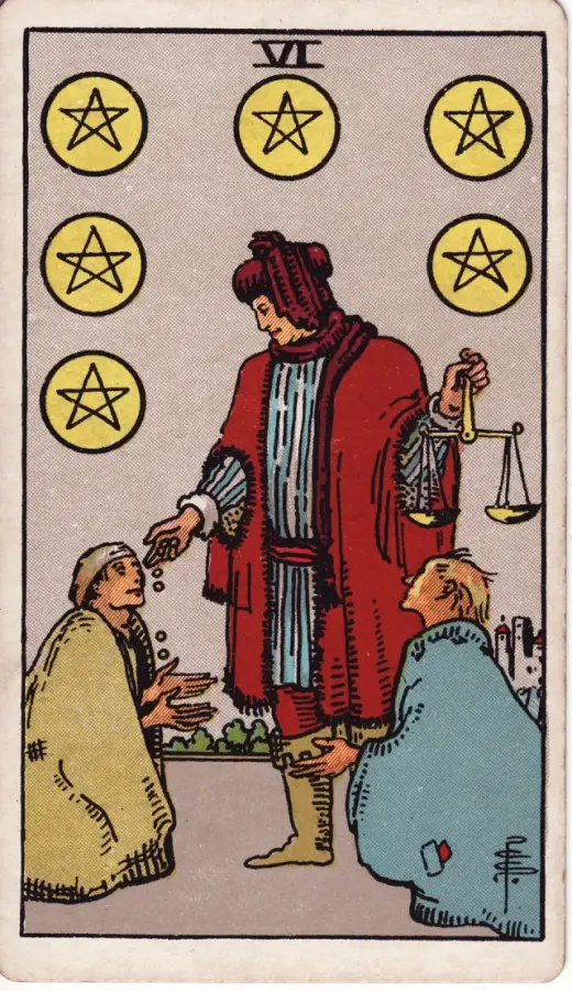 Tılsımların Altılısı tarot kartı