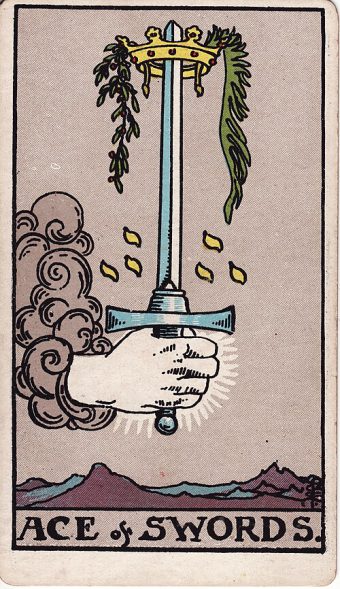 Kılıçların Ası tarot kartı