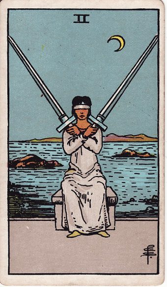 Kılıçların İkilisi tarot kartı
