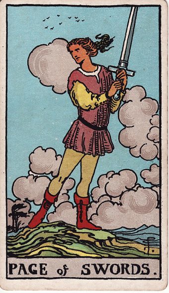 Kılıçların Valesi tarot kartı