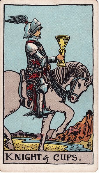Kupaların Şövalyesi tarot kartı