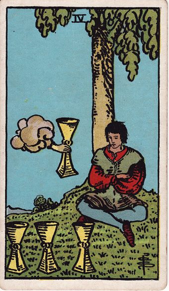 Kupaların Dörtlüsü tarot kartı