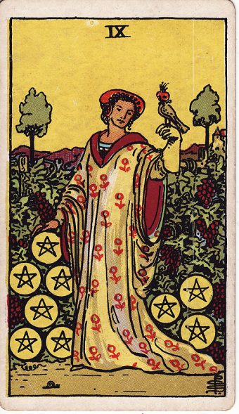 Tılsımların Dokuzlusu tarot kartı